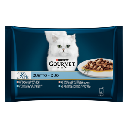 GOURMET™ Perle DUETTO Fisch 4x85 g​