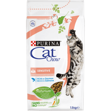 CAT CHOW® Sensitive Erwachsene Katze Lachs 1.5 kg