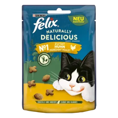 FELIX® NATURALLY DELICIOUS POULET & HERBE A CHATS 8X50 g