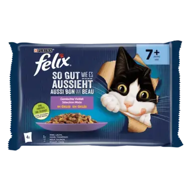 FELIX® AUSSI BON QUE BEAU SENIOR AU BŒUF 4X85 G