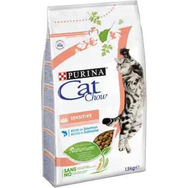 CAT CHOW® Sensitive Erwachsene Katze Lachs 1.5 kg