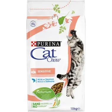 CAT CHOW® Sensitive Erwachsene Katze Lachs 1.5 kg