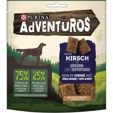 AdVENTuROS riche en gibier, avec céréales anciennes et Superfood