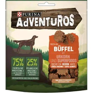 AdVENTuROS riche en Bison, avec céréales anciennes et Superfood