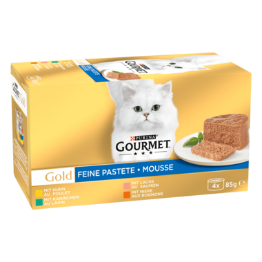 Gourmet Aliment Feine Pastete Gold pour chat 24x85g (2040g