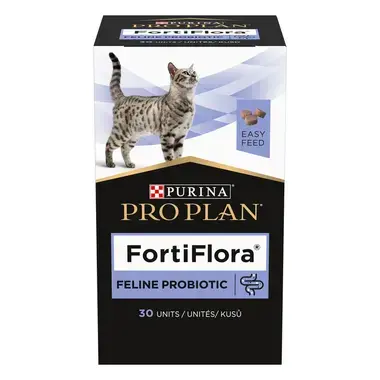 PURINA® PRO PLAN® FELINE FORTIFLORA® Bouchées à croquer - Supplément probiotique pour chat