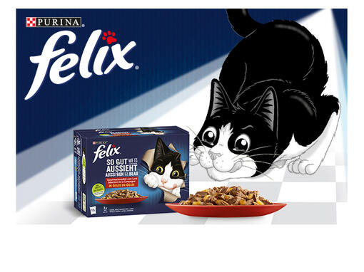 FELIX® Alimentation humide et friandises pour chats fûtés